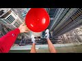 Worlds Strongest Water Balloon VS Roof Drop