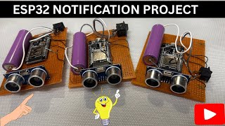 ESP32 Blynk Notifications project with ultrasonic #iot #esp #blynkiot