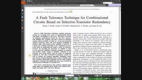 A Fault Tolerance Technique for Combinational Circuits Based on Selective-Transistor Redundancy