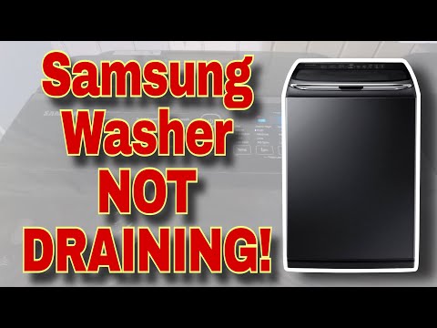 How to Fix Samsung Washer Not Draining | Stops Midway/At Drain Cycle | Model #WA50K8600AV/A2