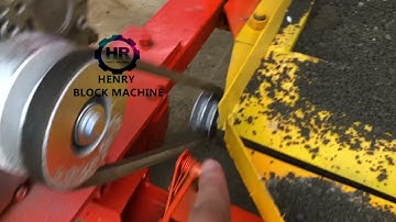 Diesel engine power mobile concrete block molding machine test movable egg layer cement bricks