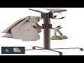 Simple Houseware Standing Coat and Hat Hanger Organizer Rack 12 Hooks Bronze