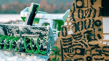Building a 3D Printed Snowblower // Mini SPYKERKAT Assembly Video