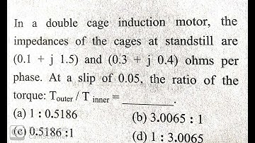 Electrical Machine problem 01 (Induction machine )