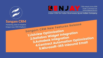 Sangam CRM v65 0 0 Release