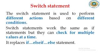 12 CA PHP Chapter 6 Conditional Statement Part 2