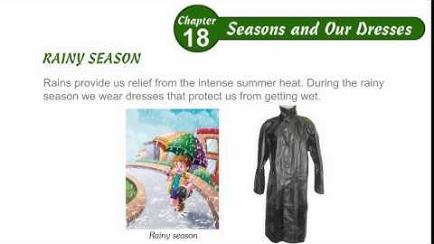 Environmental Studies Class 3 Chapter 18,Seasons and our dresses,Part04