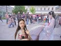 超甜古風版【熱愛105度的你】｜国外街头古筝 Street Perfomance Guzheng Cover
