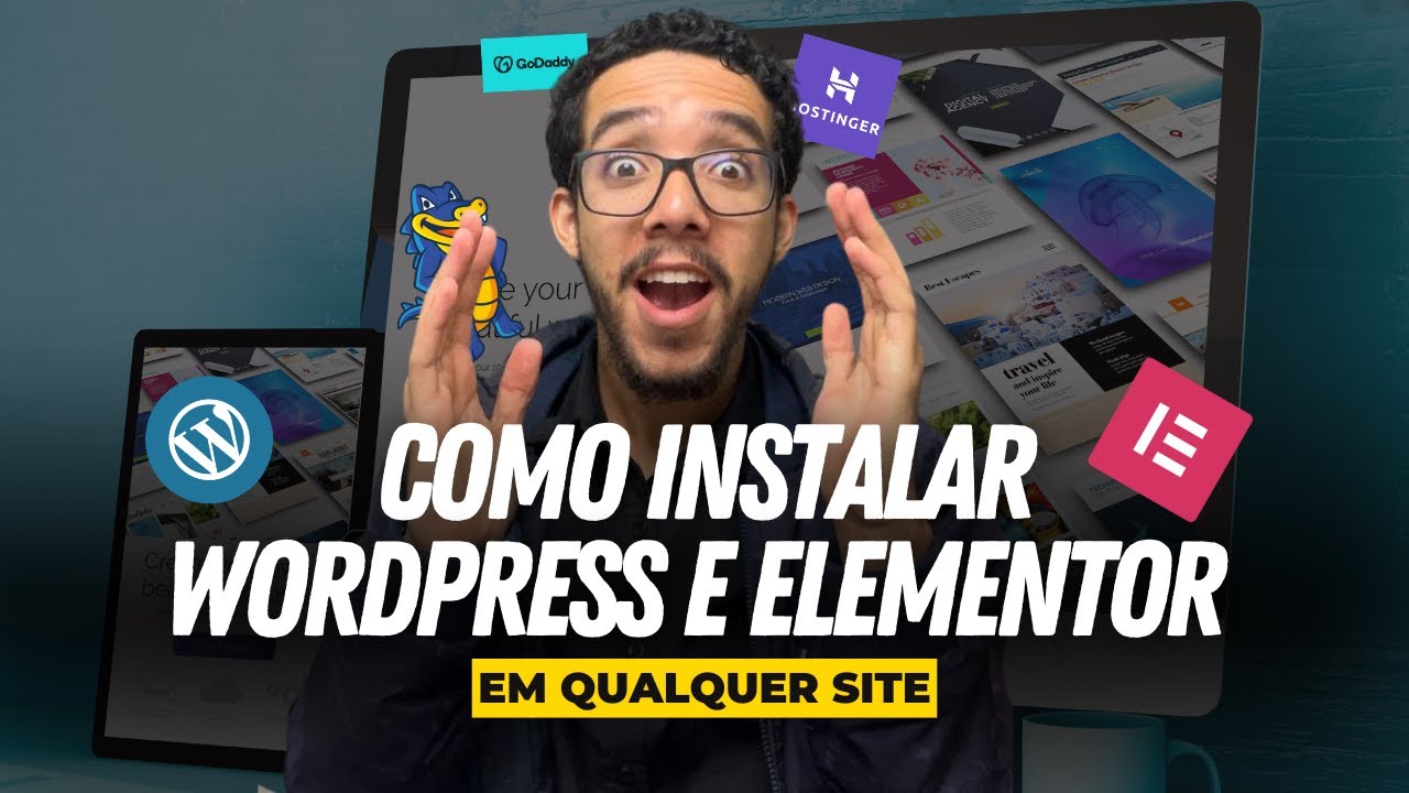 Como Instalar Wordpress e Elementor em QUALQUER SITE | Passo a Passo ...