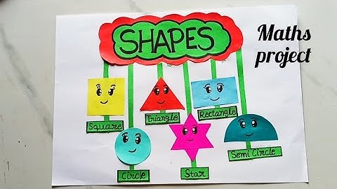 2D-vormen Wiskunde Tlm / Eenvoudig wiskundeproject voor klas 1, 2 / mathtlm​ Idee voor het maken ...