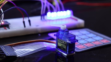 Arduino 8 digit password lock with 4x4 keypad and servo motor