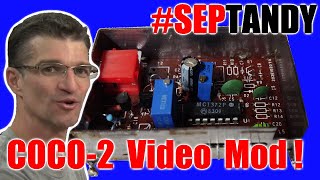 TRS-80 Coco-2 Composite and S-Video Modification - Preview