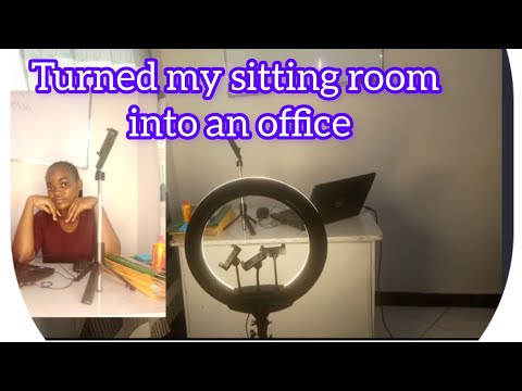 Turned my sitting room into an office (@NAISHAACADEMY )