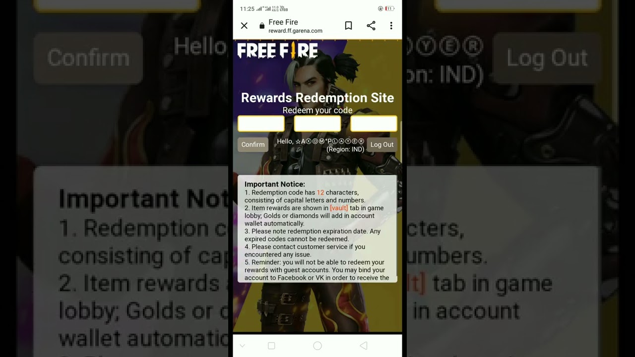 FFPL 500K LIVE WATCHING REWARDS II SKY CRYSTAL TOKEN-REDEEM CODE II FREE FIRE