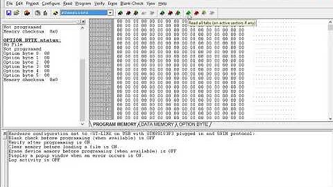 Чтение прошивки STM8