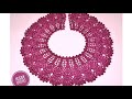 صدر كروشى دائرى انيق جدا / كولة كروشيه مثالية مع شرح مفصل للمبتدئين / crochet collar