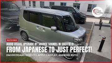 Honda N-Box Says Goodbye to Japanese-Only Stereo! Wireless CarPlay, Android Auto KENWOOD DMX8021DABS