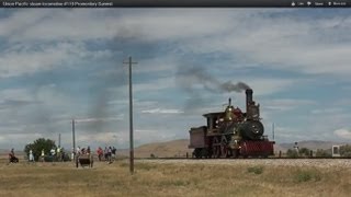 Union Pacific steam locomotive #119 Promontory Summit Golden Spike