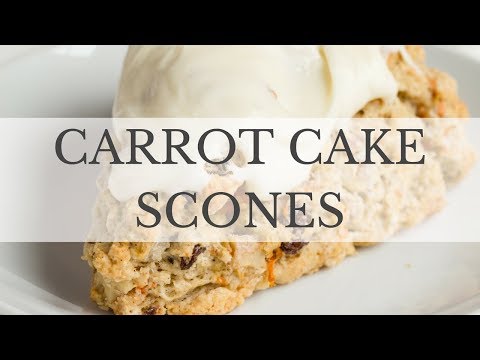 Carrot Cake Scones Recipe