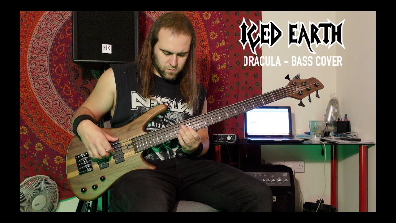 ICED EARTH Dracula (Bass Guitar Cover) Luke Appleton YouTube