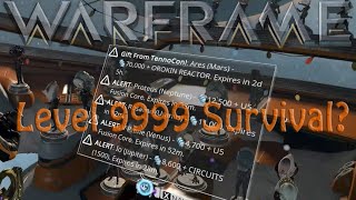 warframe 3day 6min lvl 9999 enemy survival alert
