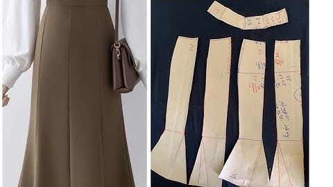 543✅ Cách cắt mẫu váy đuôi cá từ rập cơ bản cho người mới bắt đầu | May vá cùng TYSUSHOP