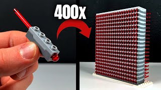 400x LEGO Feder Shooter auf einmal abfeuern! (ganz wild...)