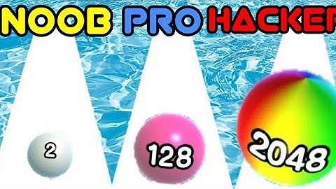 NOOB vs PRO vs HACKER in BallRun2048!