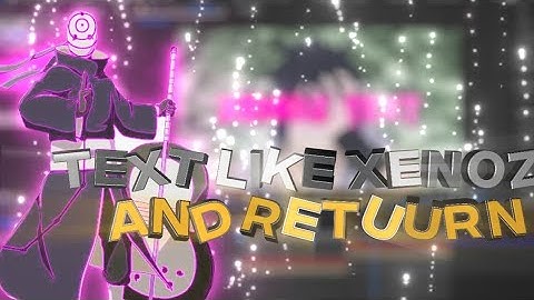 Text Like Xenoz and Retuurn - Tutorial After Effects - Project File on desc