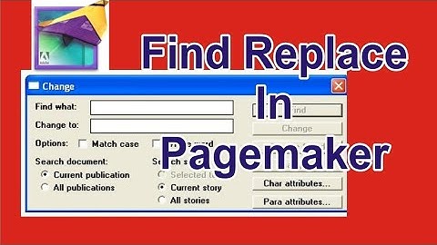 How To Use Find and Replace In Pagemaker | Me Find & Replace Kaise Use Karte Hai | Pagemaker 7.0