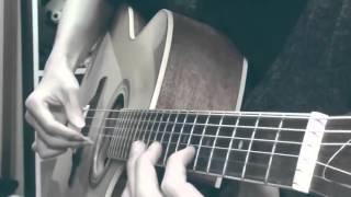 Video thumbnail of "ONE PUNCH MAN ost - Theme of ONE PUNCH MAN Ballad ver / Mumen Rider Theme on Acoustic Guitar"