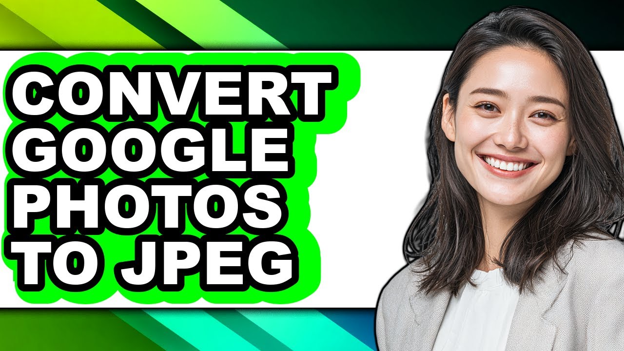How to Convert Google Photos to Jpeg (easy Method) - YouTube