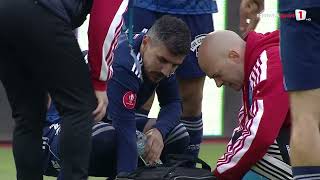 Clipe de groază pe stadionul din Sibiu. Lui Romario Benzar i se face rău subit pe teren