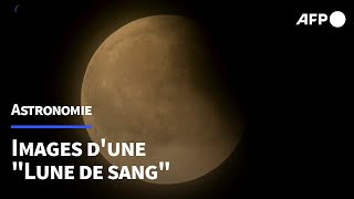 Une "Lune de sang" observée durant une éclipse totale de Lune | AFP