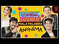 Cast de Anónima adivina palabras de tu país