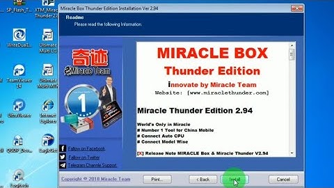 Install Miracle thunder Edition 2.94 latest version / new setup / 2019