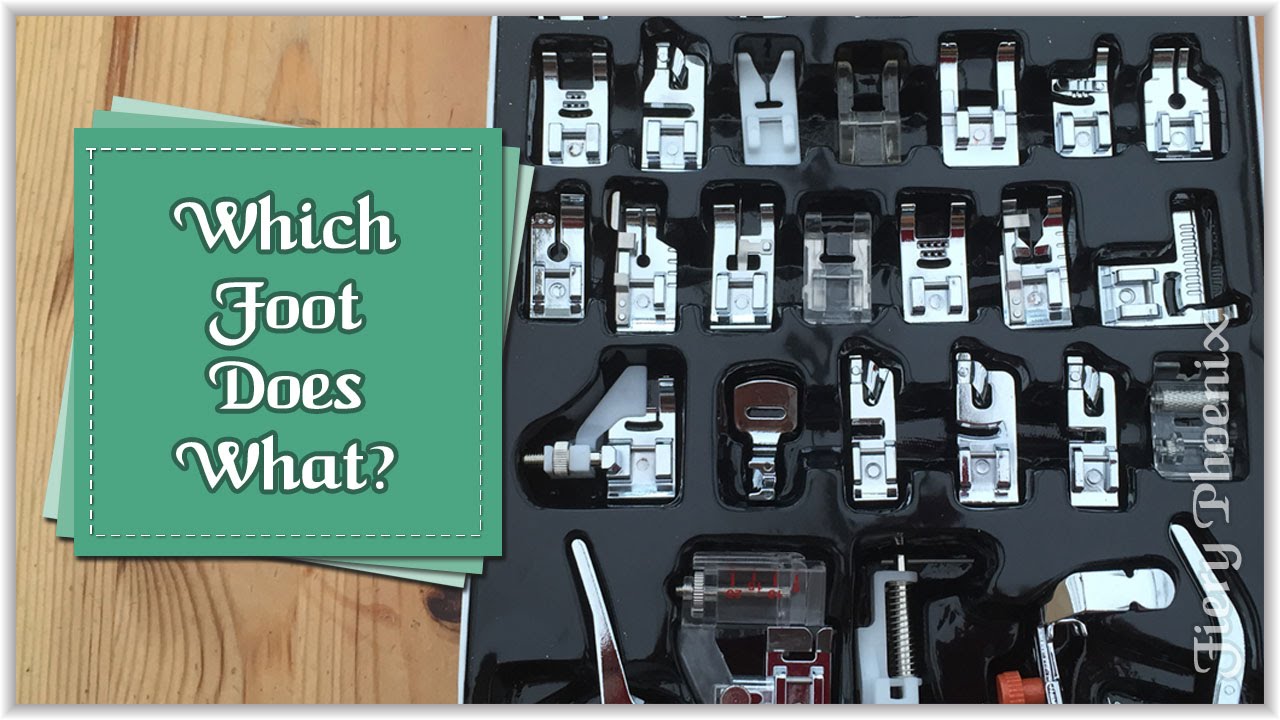 Sewing Machine Presser Feet Chart