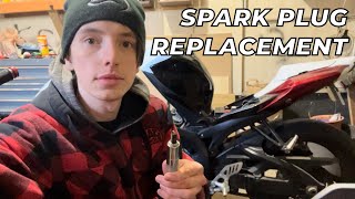 GSX-R Rough Idle | Spark Plug & Air Filter Replacement Diy How To Change Spark Plugs And Air Filter On A K8 Gsxr600 Diy