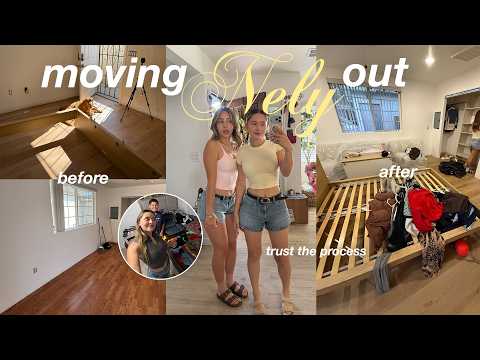 moving out my little sister to her FIRST apartment *renovation, building furniture, packing*