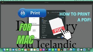 How to Print a PDF on Mac!