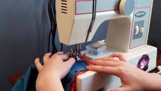 ASMR Sewing! Machine sounds, fabric and hand movements, soft spoken screenshot 3
