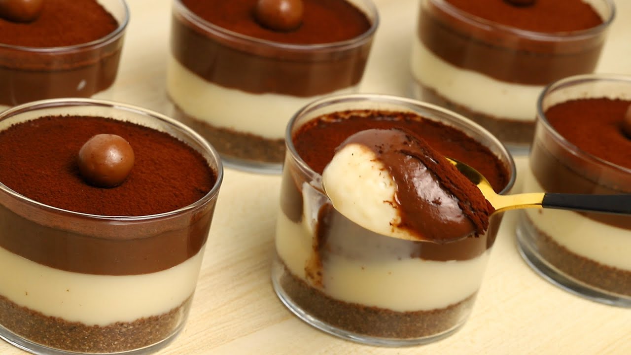 حلى الكاسات سهل وسريع في 10 دقائق وبمكونات بسيطة متوفرة في كل منزل والطعم ولا اطيب