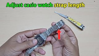 How to change casio watch strap length