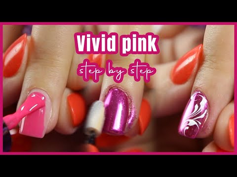 step by step - vivid pink