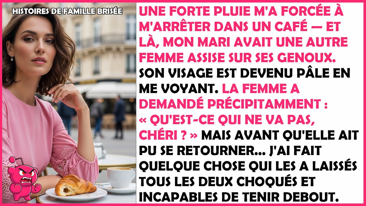 J'ai surpris une femme assise sur les genoux de mon mari dans un café.