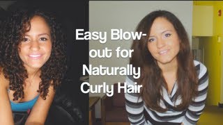 Easy Blow-Out for Naturally Curly Hair