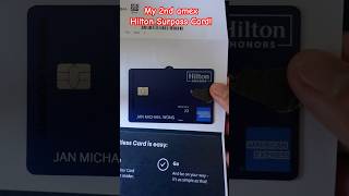 My 2nd Amex Hilton Surpass Card Unboxing! (Free night award!) #americanexpress #hilton #creditcards