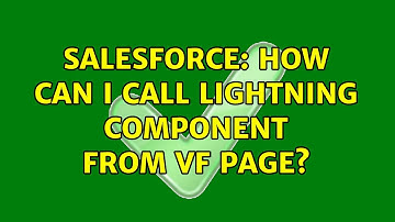 Salesforce: How can I call lightning component from VF page?