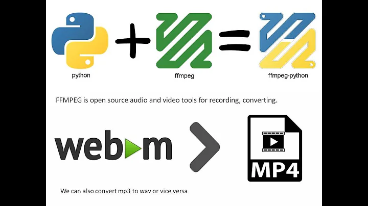 Python FFMPEG 2022 convert webm to mp4 using ffmpeg python | How to use FFMPEG Python usng subproces