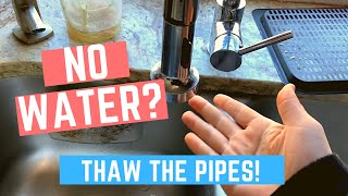 How to Thaw Frozen Water Pipes